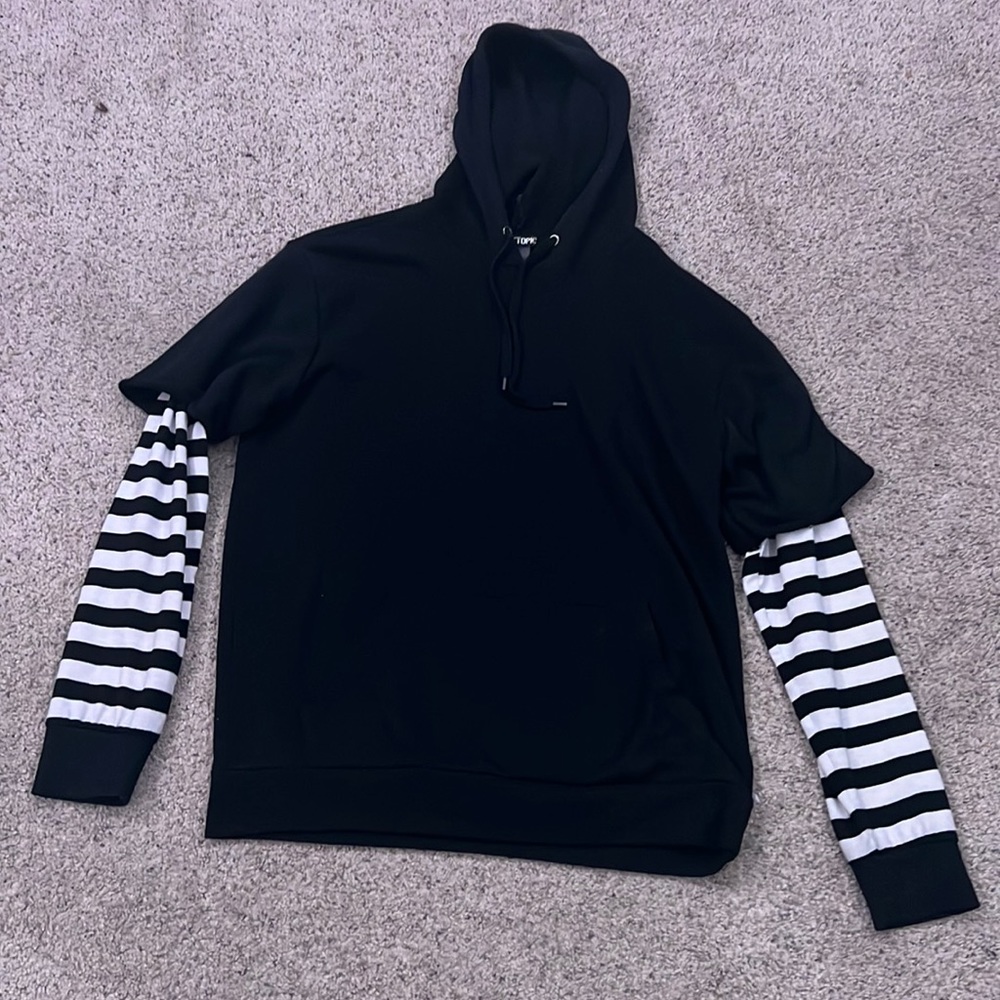 Stripped sleeve hoodie (flash sale)